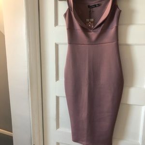 BOOHOO BODYCON MIDI STRAPLESS DRESS